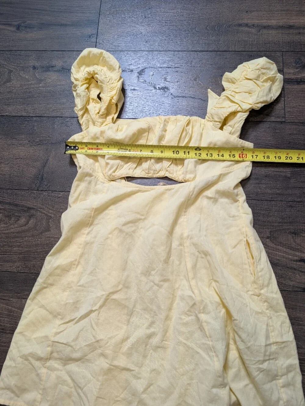 Free‎ People Bom Bom Island Buttered Up Linen Mini Dress Size Large New